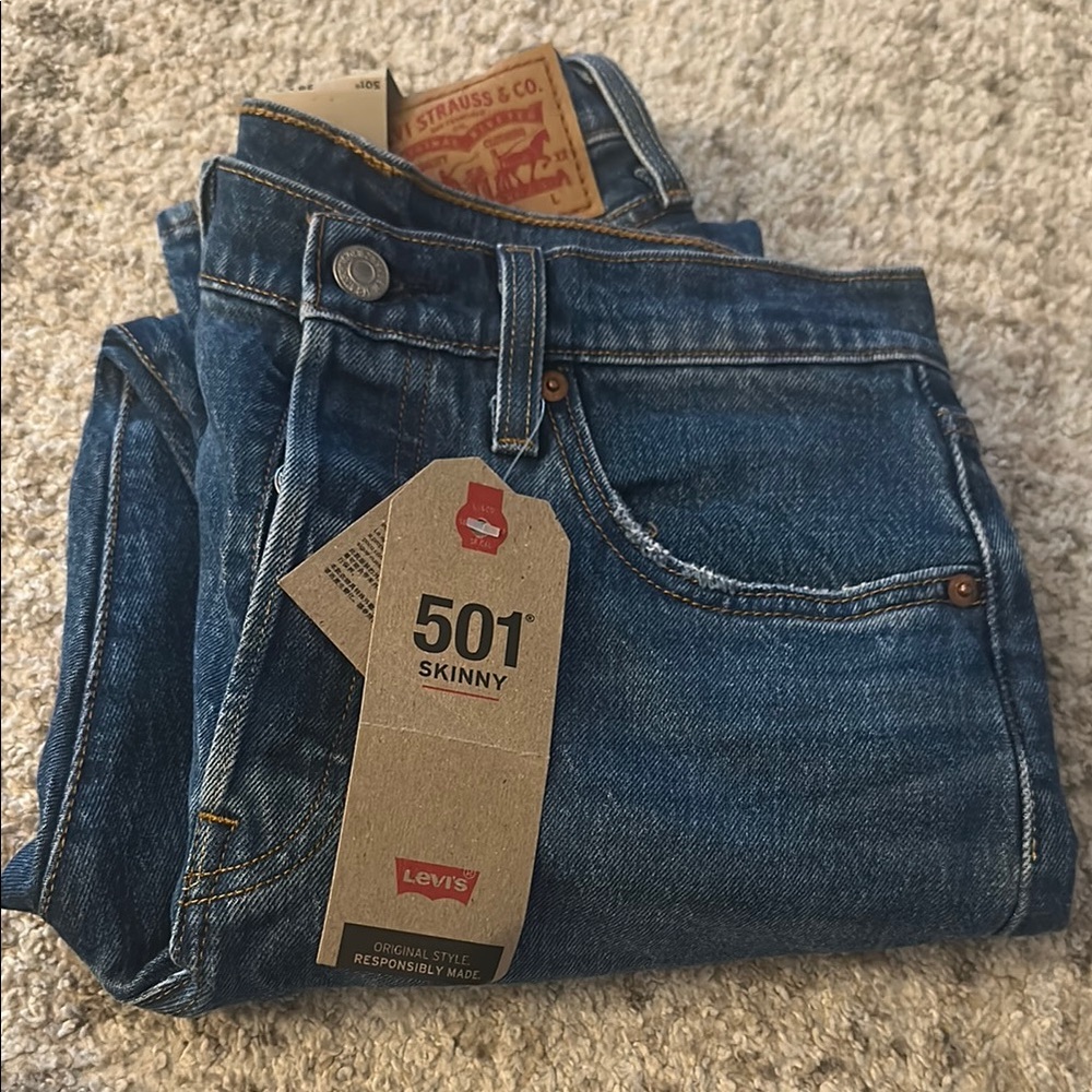 NWT Levi’s Women’s 501 Skinny Jeans in Jive Tide